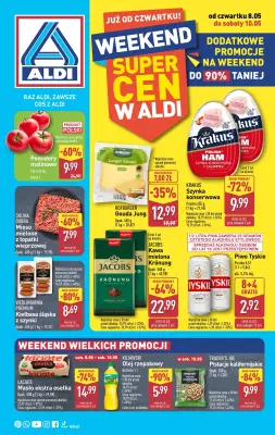 Aldi - gazetka promocyjna Weekend super cen w Aldi! od czwartku 08.05 do soboty 10.05
