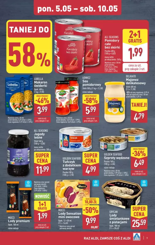 Aldi - gazetka promocyjna Pełny katalog! od poniedziałku 05.05 do soboty 10.05 - strona 9