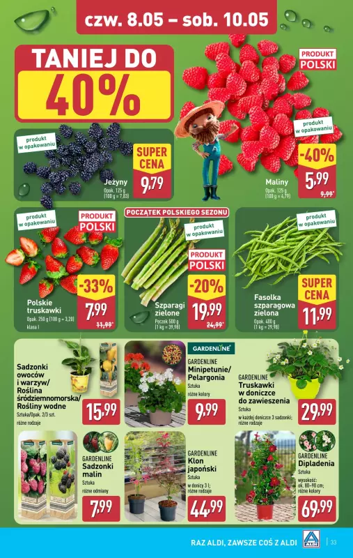 Aldi - gazetka promocyjna Pełny katalog! od poniedziałku 05.05 do soboty 10.05 - strona 33