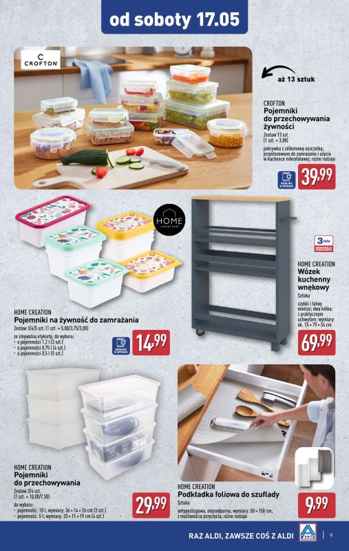 Aldi - gazetka promocyjna Aldi ma to coś! od środy 14.05 do soboty 17.05 - strona 9