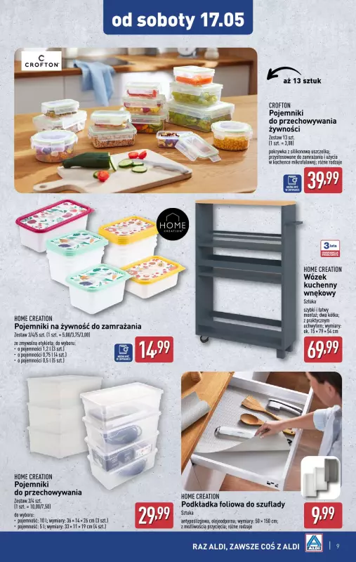 Aldi - gazetka promocyjna Aldi ma to coś! od środy 14.05 do soboty 17.05 - strona 9