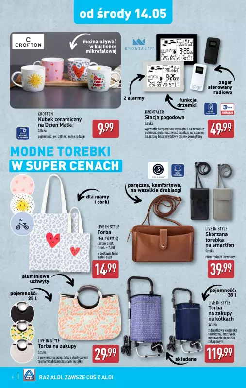 Aldi - gazetka promocyjna Aldi ma to coś! od środy 14.05 do soboty 17.05 - strona 4