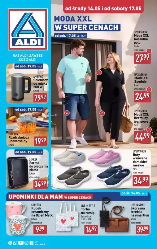 Aldi - gazetka promocyjna Aldi ma to coś! od środy 14.05 do soboty 17.05