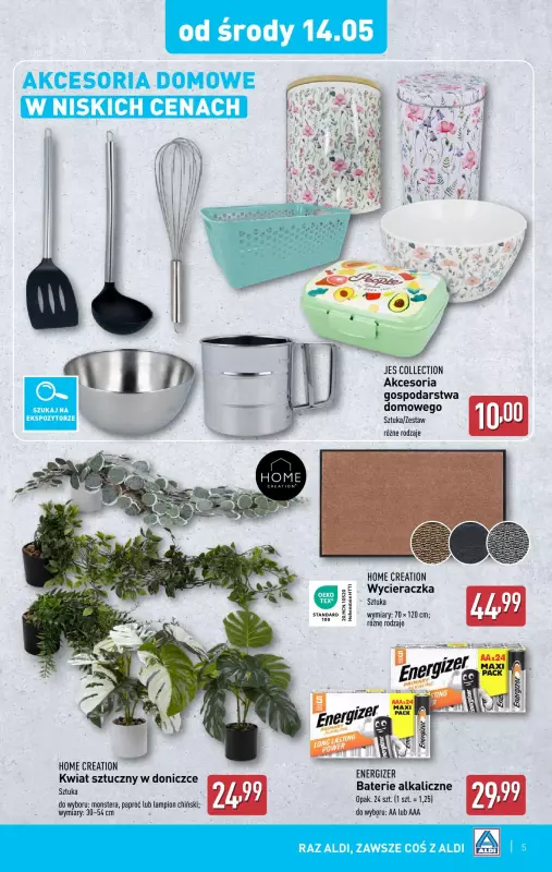 Aldi - gazetka promocyjna Aldi ma to coś! od środy 14.05 do soboty 17.05 - strona 5