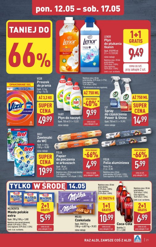 Aldi - gazetka promocyjna Pełny katalog! od poniedziałku 12.05 do soboty 17.05 - strona 21