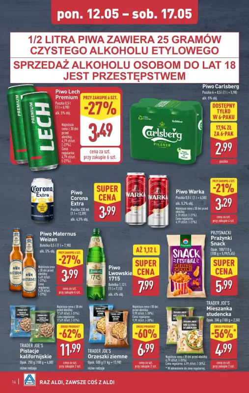 Aldi - gazetka promocyjna Pełny katalog! od poniedziałku 12.05 do soboty 17.05 - strona 16