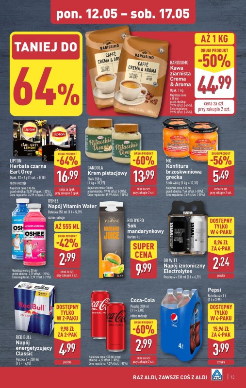 Aldi - gazetka promocyjna Pełny katalog! od poniedziałku 12.05 do soboty 17.05 - strona 13