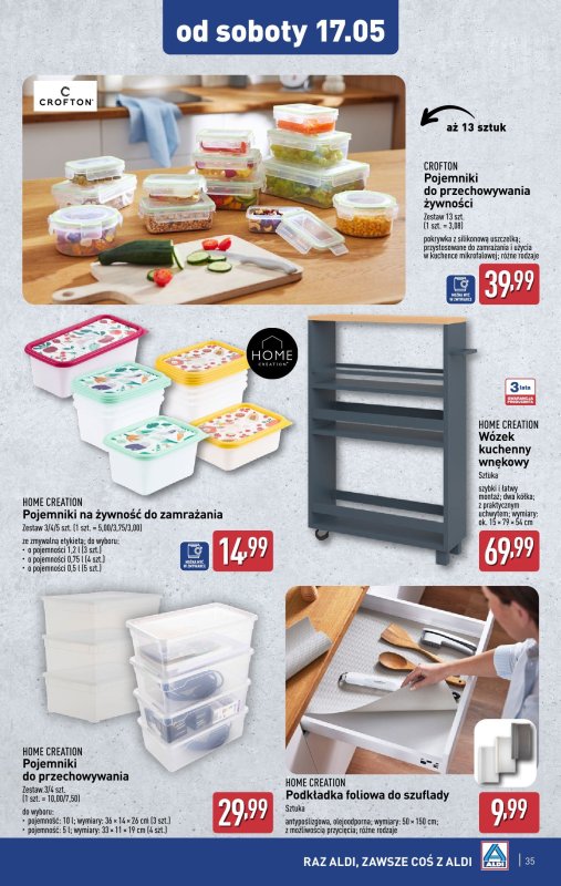 Aldi - gazetka promocyjna Pełny katalog! od poniedziałku 12.05 do soboty 17.05 - strona 35