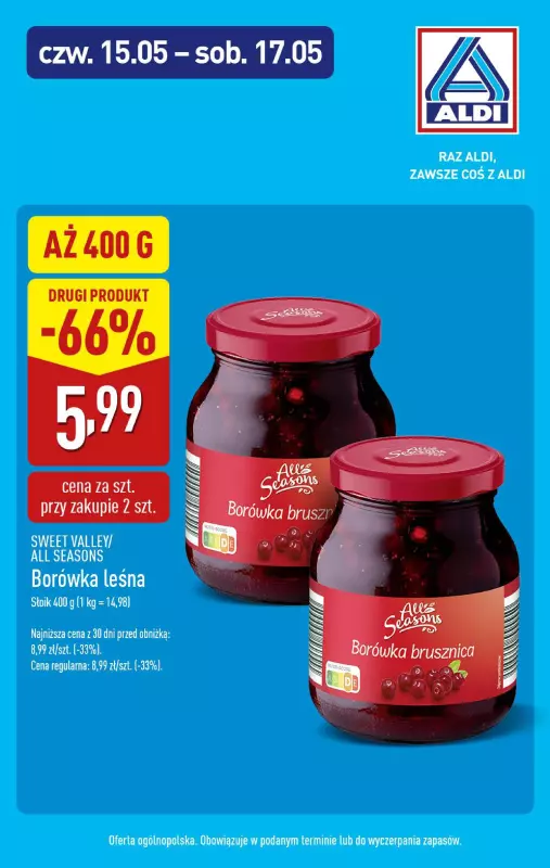 Aldi - gazetka promocyjna Weekend super cen w Aldi! od czwartku 15.05 do soboty 17.05 - strona 6