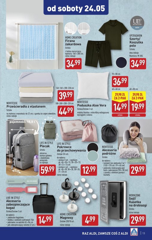 Aldi - gazetka promocyjna Aldi ma to coś! od środy 21.05 do soboty 24.05 - strona 13