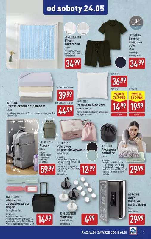 Aldi - gazetka promocyjna Aldi ma to coś! od środy 21.05 do soboty 24.05 - strona 13