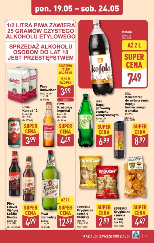 Aldi - gazetka promocyjna Pełny katalog! od poniedziałku 19.05 do soboty 24.05 - strona 15