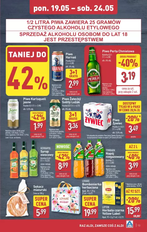Aldi - gazetka promocyjna Pełny katalog! od poniedziałku 19.05 do soboty 24.05 - strona 13