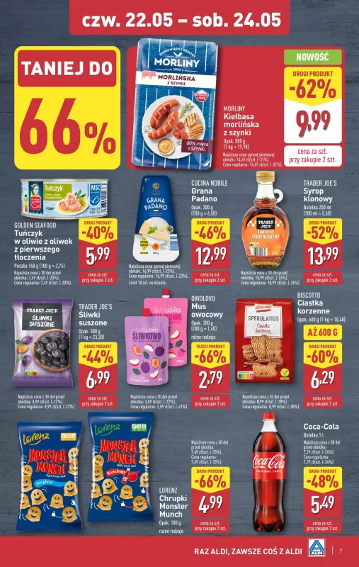 Aldi - gazetka promocyjna Weekend super cen w Aldi! od czwartku 22.05 do soboty 24.05 - strona 7