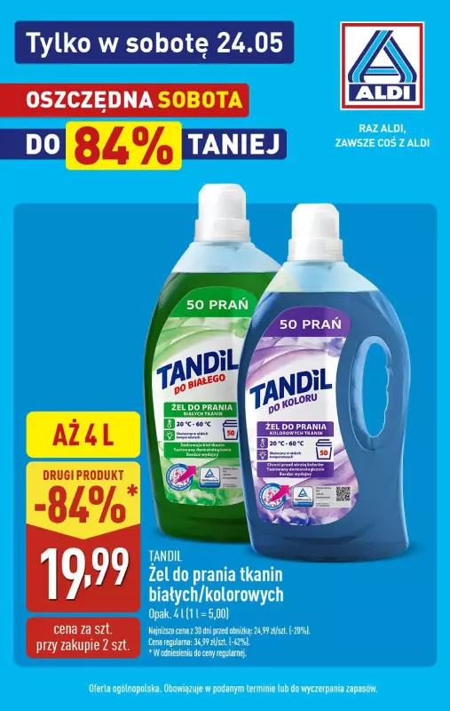 Aldi - gazetka promocyjna Oszczędna sobota - do 84% taniej!   - strona 3