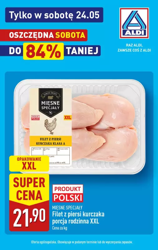 Aldi - gazetka promocyjna Oszczędna sobota - do 84% taniej! od piątku 23.05 do soboty 24.05 - strona 4