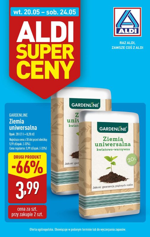 Aldi - gazetka promocyjna Aldi super ceny! od wtorku 20.05 do soboty 24.05