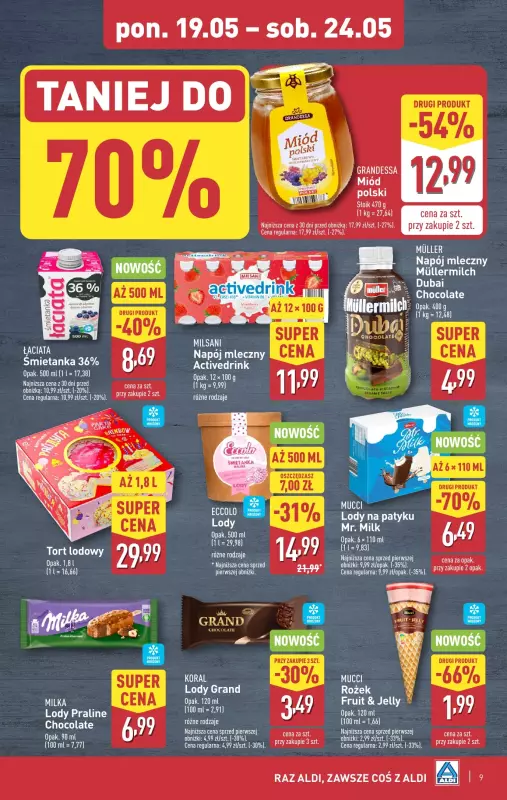 Aldi - gazetka promocyjna Pełny katalog! od poniedziałku 19.05 do soboty 24.05 - strona 9