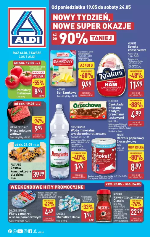 Aldi - gazetka promocyjna Pełny katalog! od poniedziałku 19.05 do soboty 24.05
