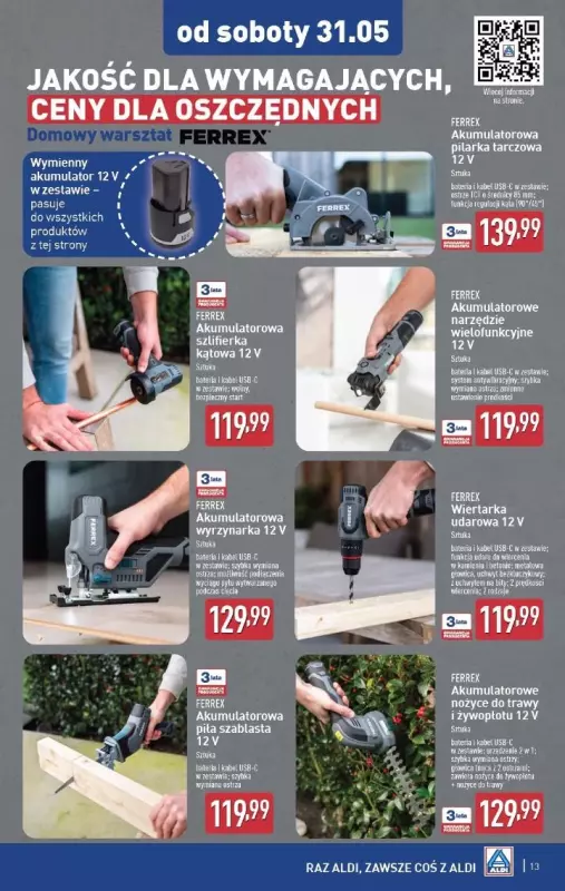 Aldi - gazetka promocyjna Aldi ma to coś! od środy 28.05 do soboty 31.05 - strona 13