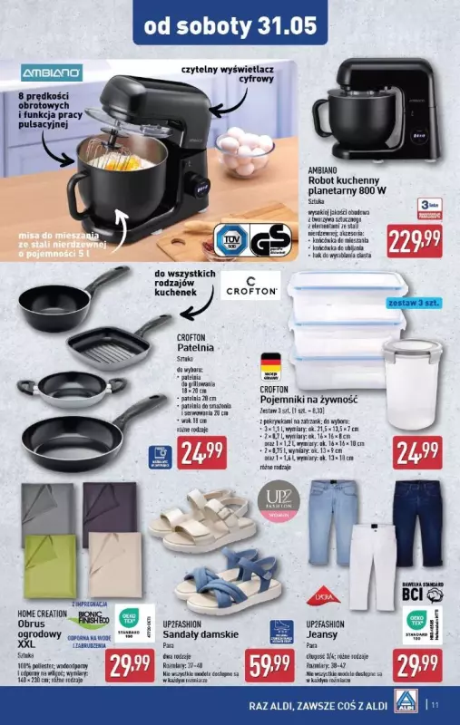 Aldi - gazetka promocyjna Aldi ma to coś! od środy 28.05 do soboty 31.05 - strona 11