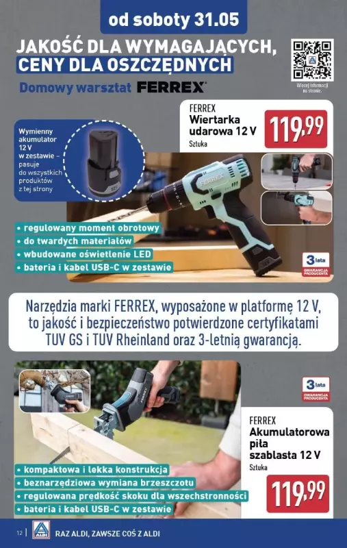 Aldi - gazetka promocyjna Aldi ma to coś! od środy 28.05 do soboty 31.05 - strona 12