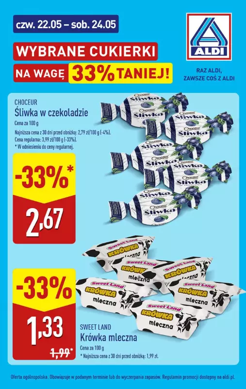 Aldi - gazetka promocyjna Wybrane cukierki na wagę 33% taniej!   - strona 3