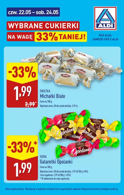 Aldi - gazetka promocyjna Wybrane cukierki na wagę 33% taniej!   - strona 2