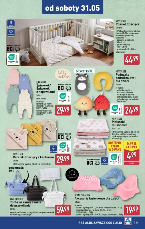 Aldi - gazetka promocyjna Pełny katalog! od poniedziałku 26.05 do soboty 31.05 - strona 35