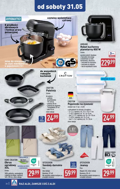 Aldi - gazetka promocyjna Pełny katalog! od poniedziałku 26.05 do soboty 31.05 - strona 36