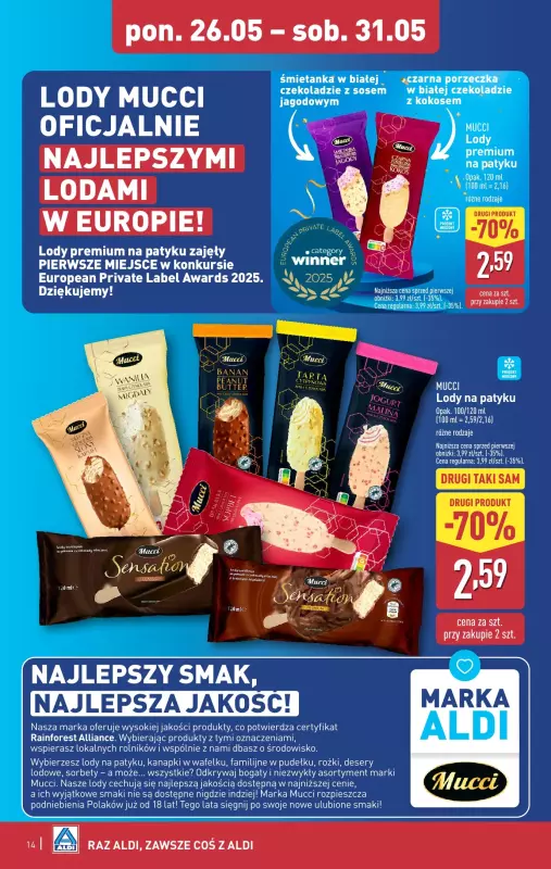 Aldi - gazetka promocyjna Pełny katalog! od poniedziałku 26.05 do soboty 31.05 - strona 14