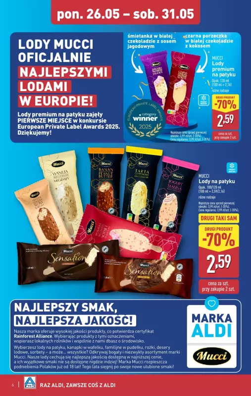 Aldi - gazetka promocyjna Dzień Dziecka - taniej do 60%! od poniedziałku 26.05 do soboty 31.05 - strona 6