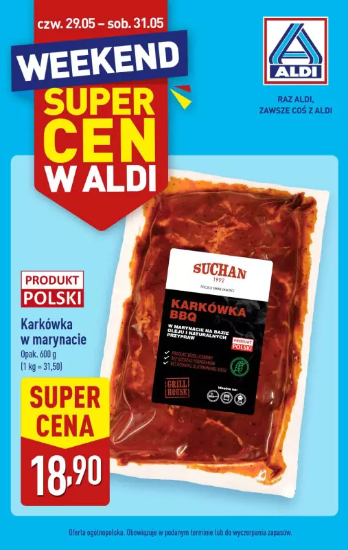 Aldi - gazetka promocyjna Weekend super cen w Aldi!  