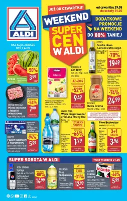 Aldi - gazetka promocyjna Weekend super cen w Aldi! od czwartku 29.05 do soboty 31.05