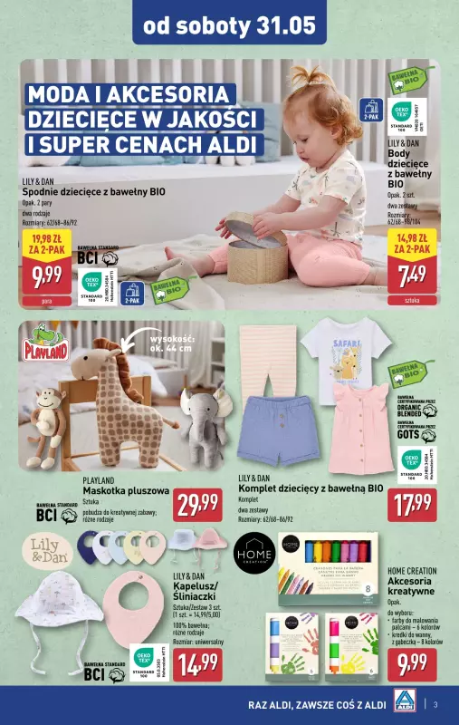 Aldi - gazetka promocyjna Dzień Dziecka - super okazje już od soboty!   - strona 3