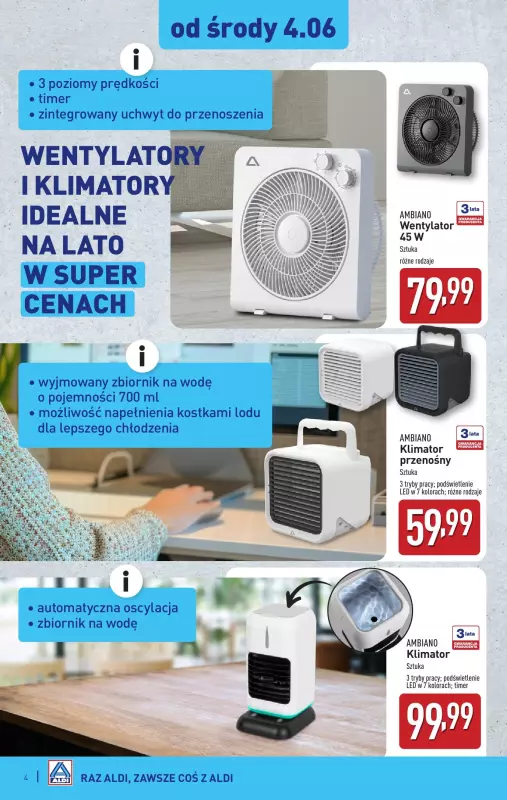 Aldi - gazetka promocyjna Aldi ma to coś! od środy 04.06 do soboty 07.06 - strona 4