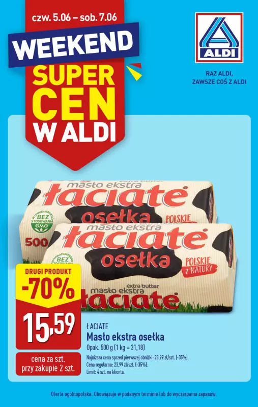 Aldi - gazetka promocyjna Weekend super cen w Aldi!  