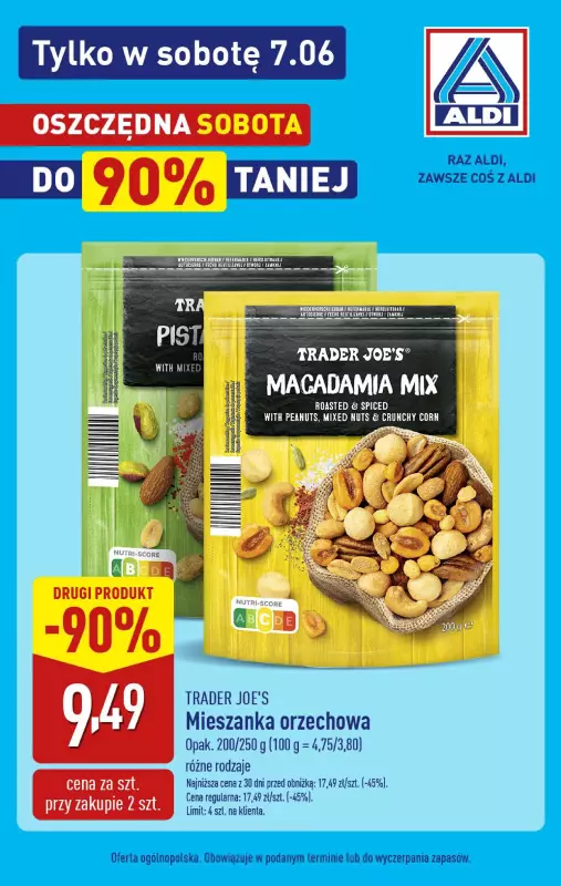 Aldi - gazetka promocyjna Oszczędna sobota - do 90% taniej! od soboty 07.06 do soboty 07.06 - strona 4