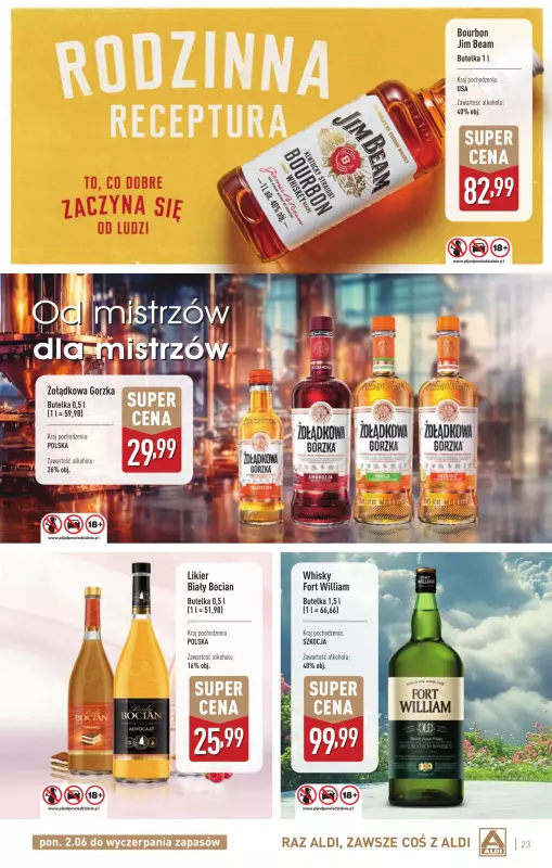 Aldi - gazetka promocyjna Świat alkoholi w Aldi od poniedziałku 02.06 do soboty 05.07 - strona 23