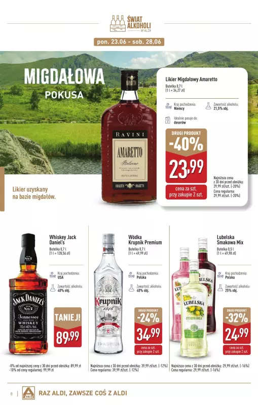 Aldi - gazetka promocyjna Świat alkoholi w Aldi od poniedziałku 02.06 do soboty 05.07 - strona 8