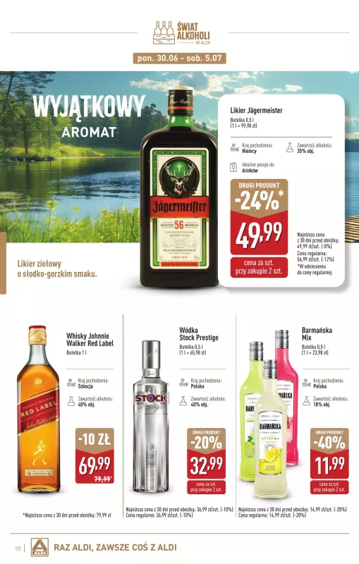 Aldi - gazetka promocyjna Świat alkoholi w Aldi od poniedziałku 02.06 do soboty 05.07 - strona 10
