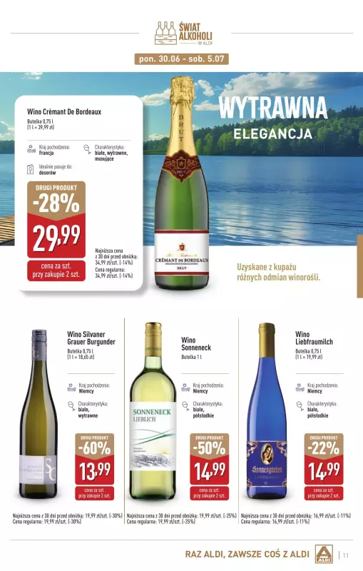 Aldi - gazetka promocyjna Świat alkoholi w Aldi od poniedziałku 02.06 do soboty 05.07 - strona 11