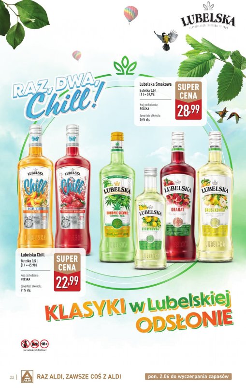 Aldi - gazetka promocyjna Świat alkoholi w Aldi od poniedziałku 02.06 do soboty 05.07 - strona 22