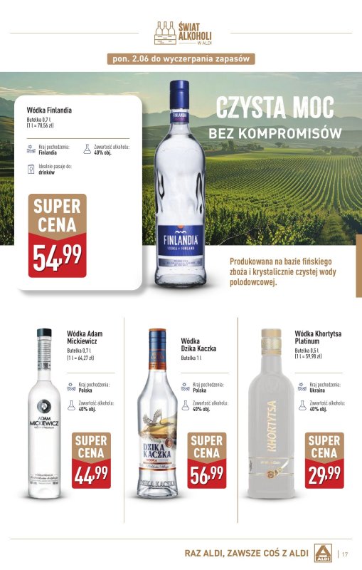 Aldi - gazetka promocyjna Świat alkoholi w Aldi od poniedziałku 02.06 do soboty 05.07 - strona 17