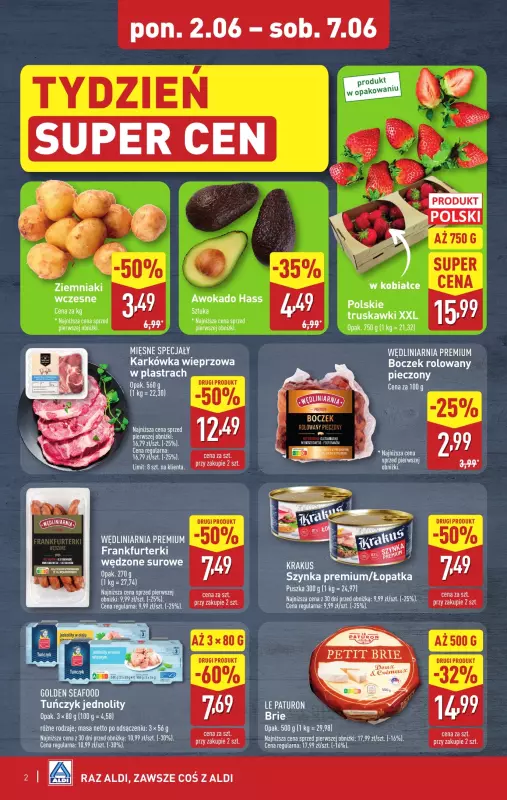 Aldi - gazetka promocyjna Weekend super cen w Aldi! od czwartku 05.06 do soboty 07.06 - strona 2