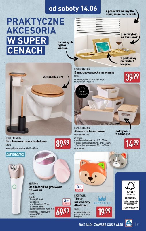 Aldi - gazetka promocyjna Aldi ma to coś! od środy 11.06 do soboty 14.06 - strona 11