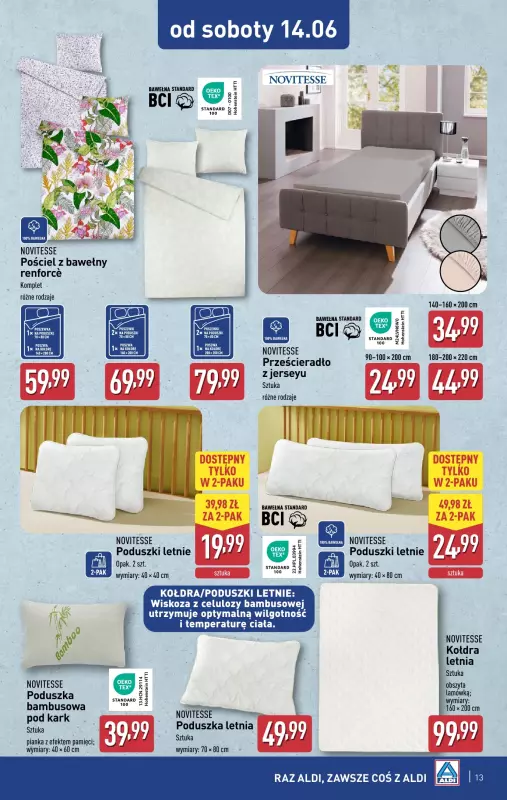 Aldi - gazetka promocyjna Aldi ma to coś! od środy 11.06 do soboty 14.06 - strona 13