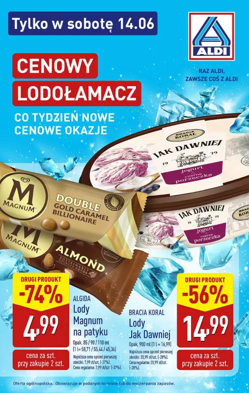 Aldi - gazetka promocyjna Oszczędna sobota - do 88% taniej! od soboty 14.06 do soboty 14.06 - strona 7