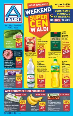 Aldi - gazetka promocyjna Weekend super cen w Aldi! od czwartku 12.06 do soboty 14.06