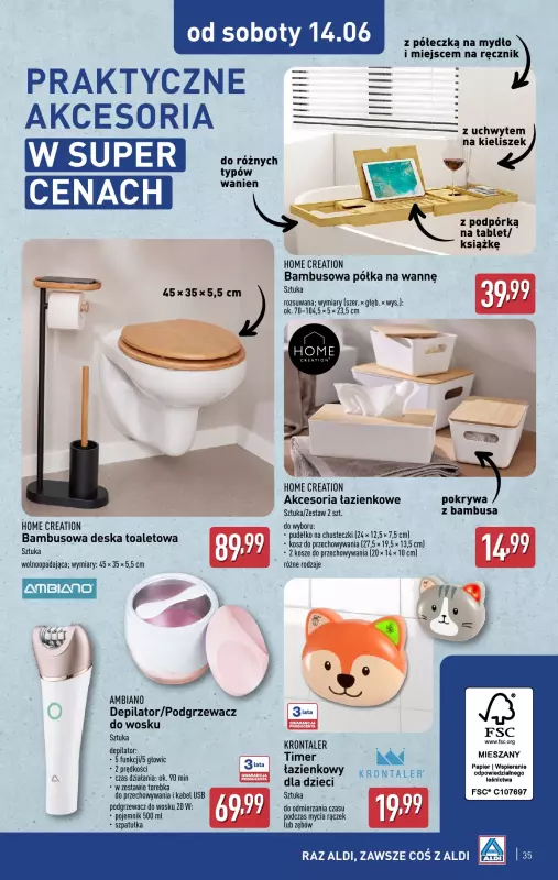 Aldi - gazetka promocyjna Pełny katalog! od poniedziałku 09.06 do soboty 14.06 - strona 35